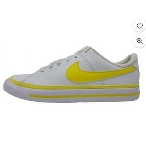 Nike Court Legacy (Big Kids) 6Y Summit White Opti Yellow 7.5 Womens